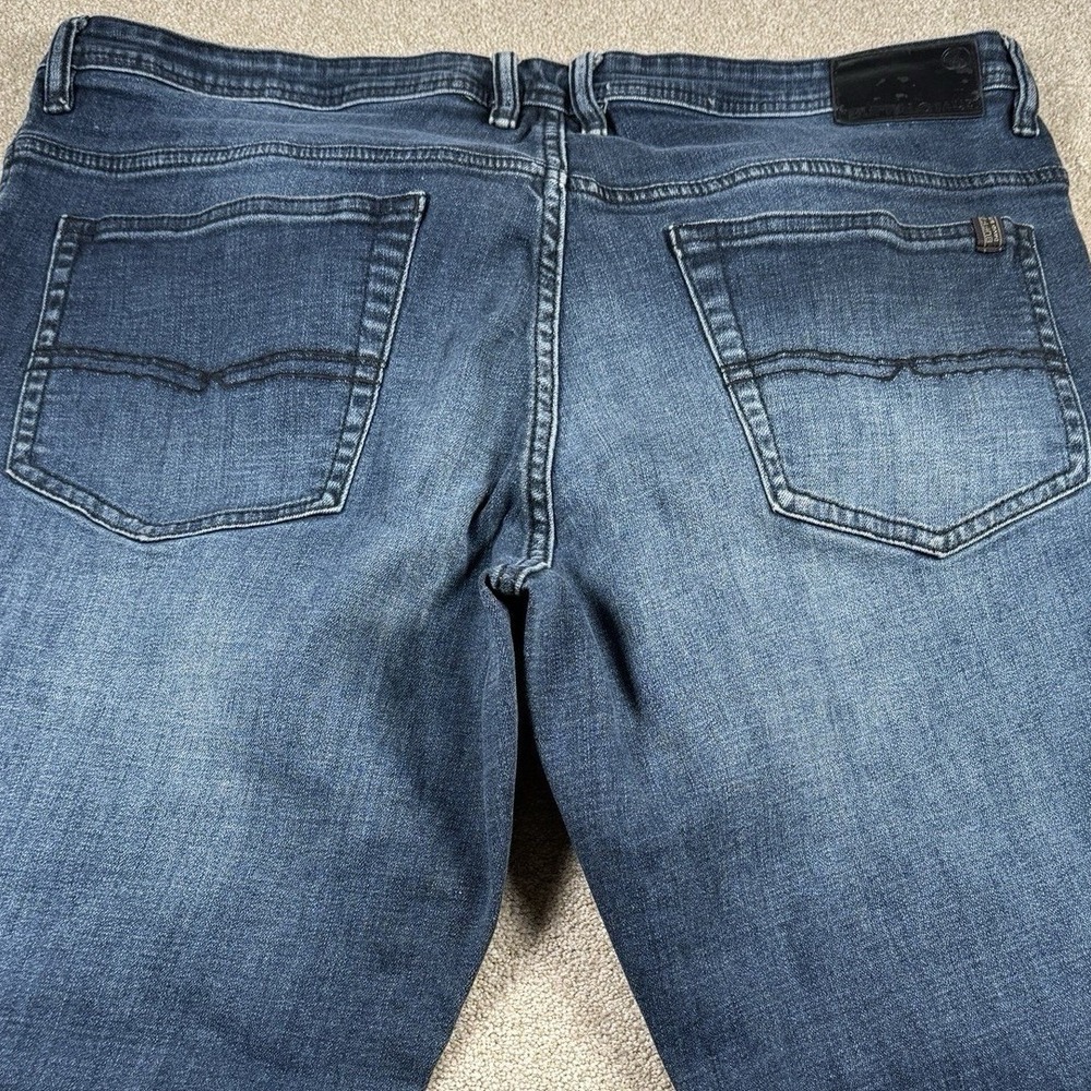 Buffalo David Bitton Jackson Men's 40x30 Straight Stretch Blue Jeans - Picture 5 of 9